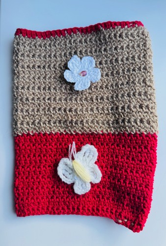 Handmade crochet book cover - handmade,