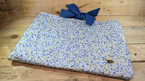 Handmade floral fabric book - handmade,