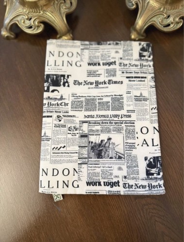 Unique cotton newspaper print - unique,