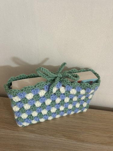 Handmade crocheted book sleeve - handmade,