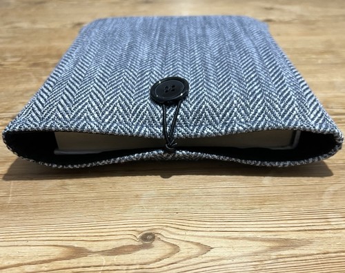 Handmade book sleeve blue - book, sleeve.