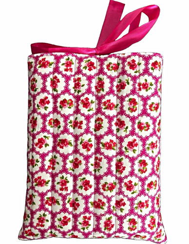 Pink floral handmade book - pink,