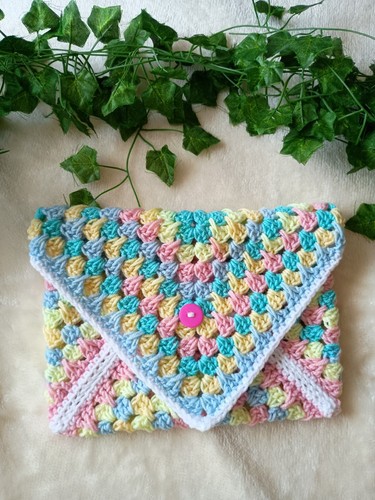 Handmade crochet book cover - handmade,