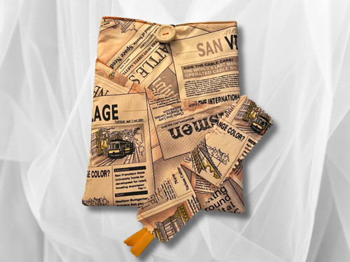 Book sleeve pouch - book,