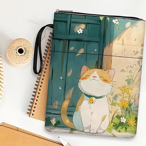 Cat themed book sleeve - sleeve,